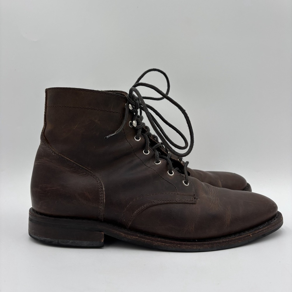 Thursday Boot Co. President Boots Men's 12 Brown Leather Plain Toe Handcrafted